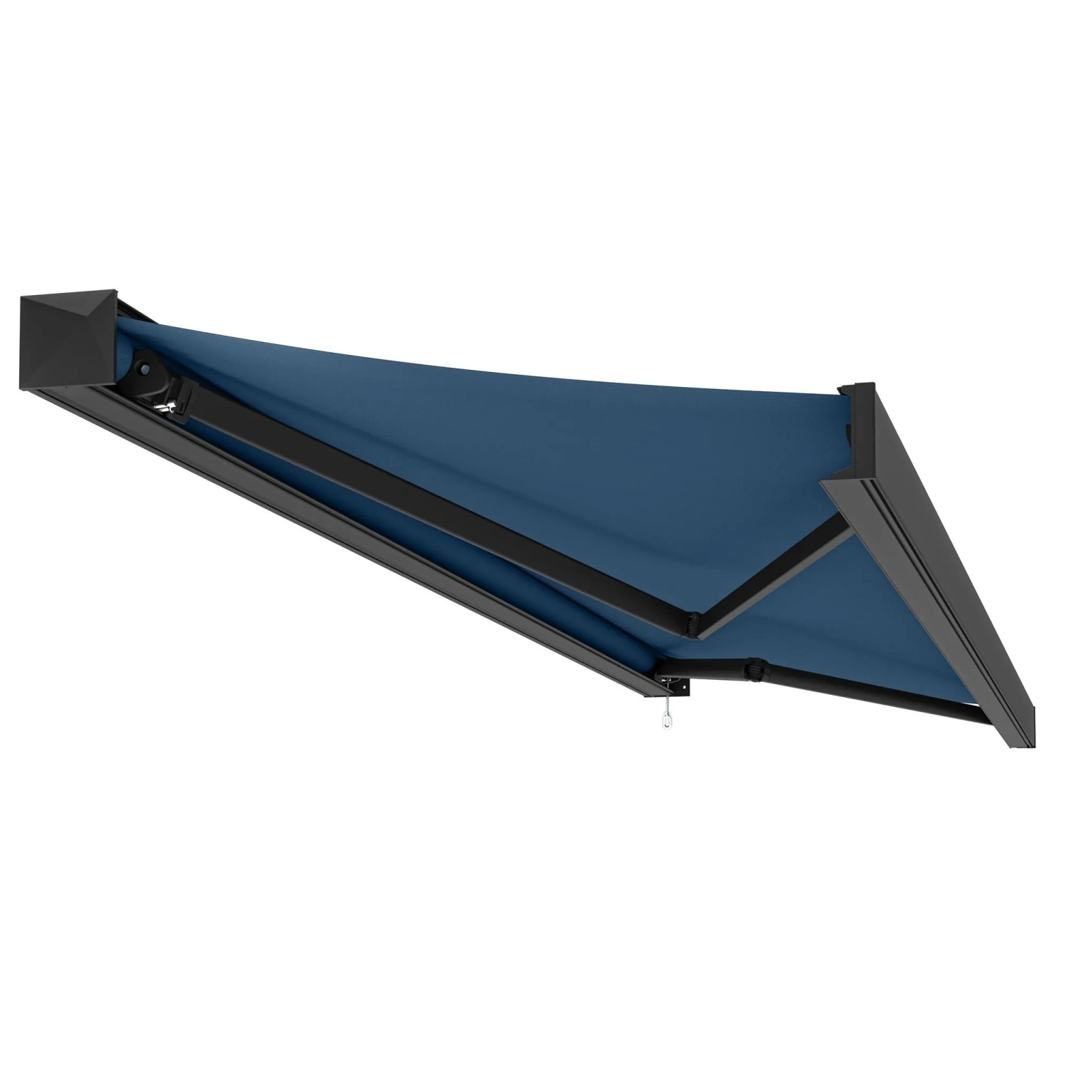 Kassettenmarkise Tajo Anthrazit 6 x 3 m Blau