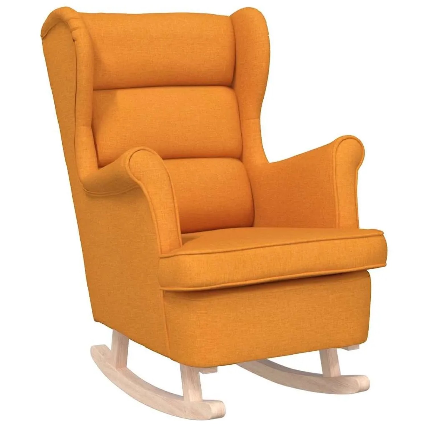 vidaXL Schaukelsessel Dunkelgelb 74x90x102 cm Stoff 4016928