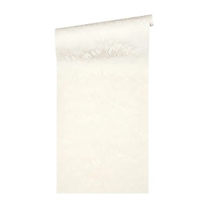 PROFHOME Vliestapete mit floralem Muster in Creme, Gold und Grau. Dekorative Tapete für Wohnräume.