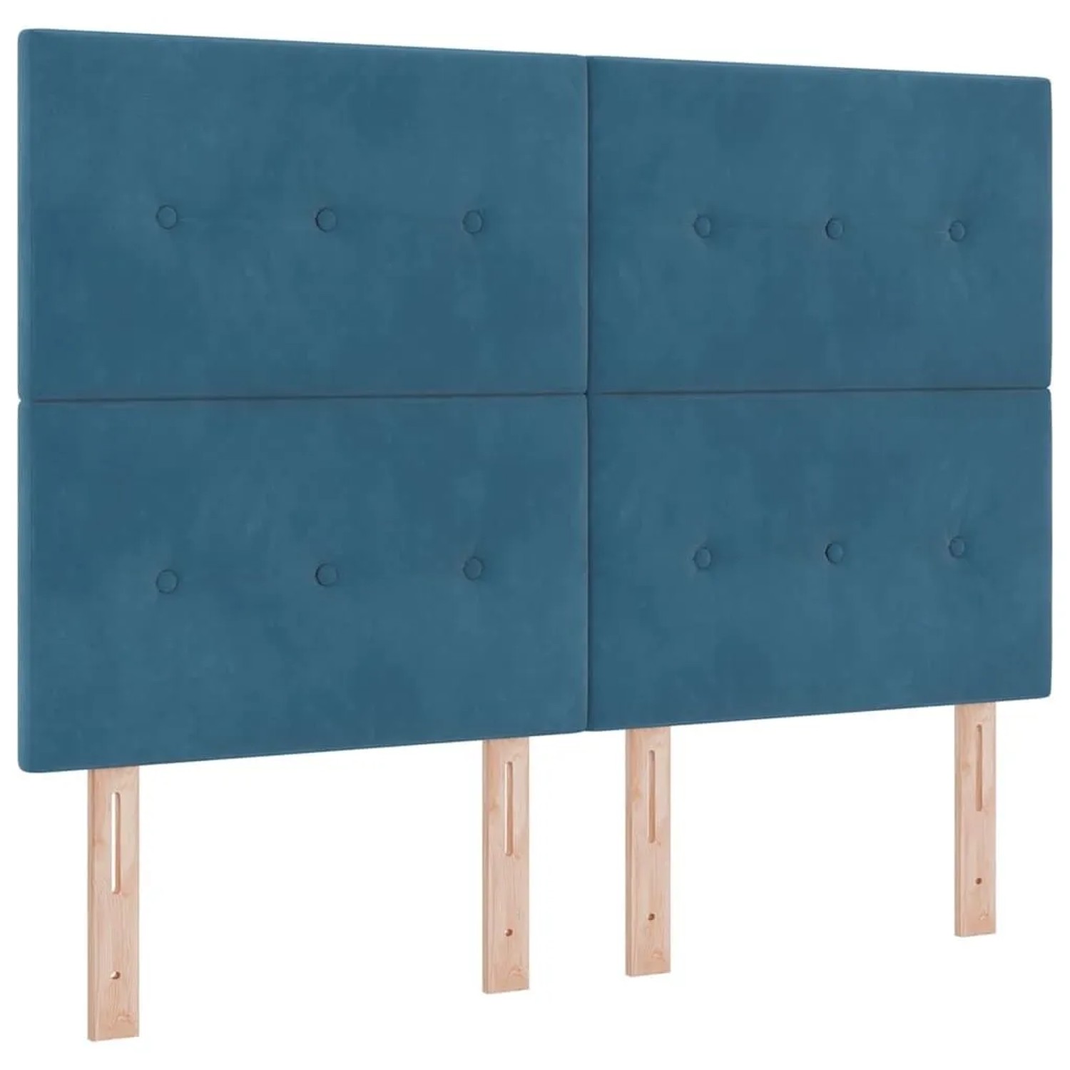 vidaXL Kopfteil mit Kopfteil Dunkelblau 144 cm Kunstleder 3337832