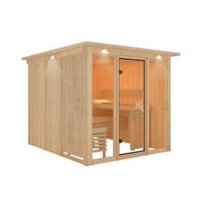 Karibu Dachkranz für Sauna Sari