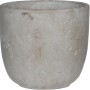 Hellgrauer Mica Pflanztopf Jimmy, Ø 15,5 cm, aus robustem Light Zement für den Innenbereich.