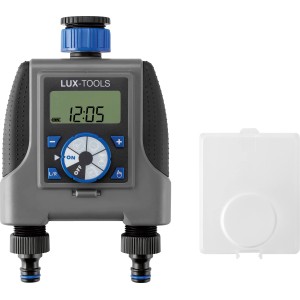LUX Digitaler Bewässerungscomputer EBC-8/2 zur automatischen Gartenbewässerung.