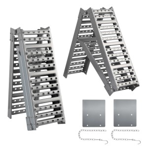 Xpotool 2X Auffahrrampe 800Kg 3-Fach Klappbar 1955Cm Rampe Auffahrschiene Stahl