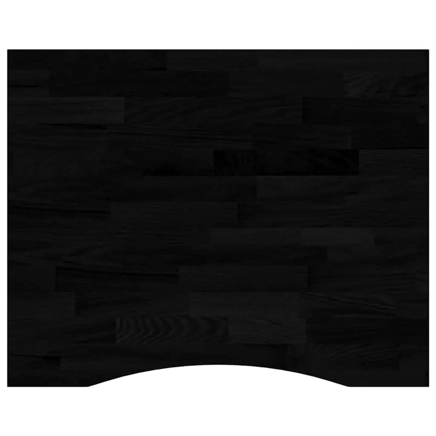 vidaXL Schreibtischplatte Dunkelbraun 100x80x2,5 cm Massivholz Eiche 4009036