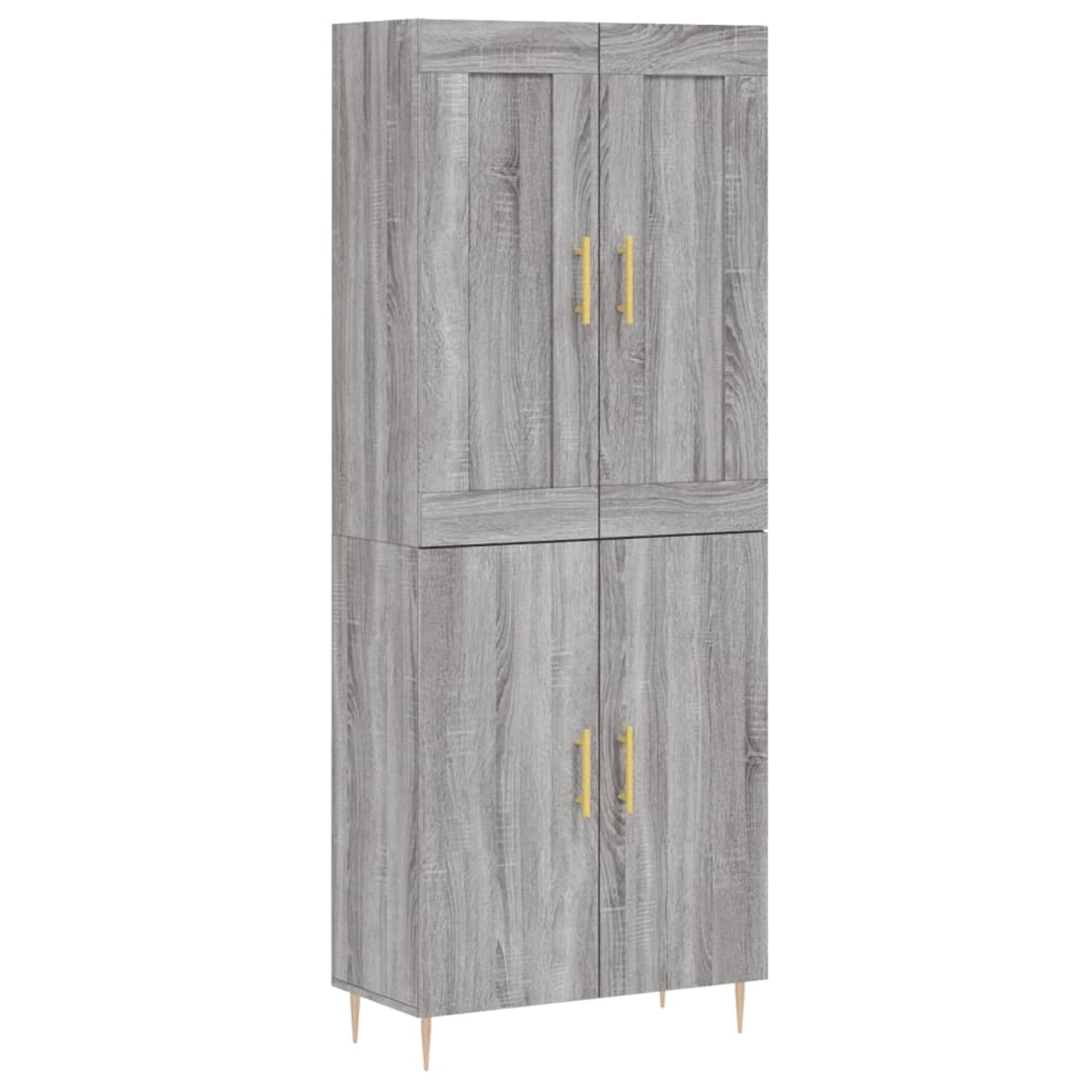 vidaXL Highboard Grau Sonoma 69,5x34x180 cm Holzwerkstoff 3199551 günstig online kaufen