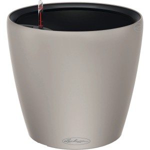 Lechuza Classico Color LS 21, sandbrauner Blumentopf mit Bewässerungssystem, Ø 22 cm.