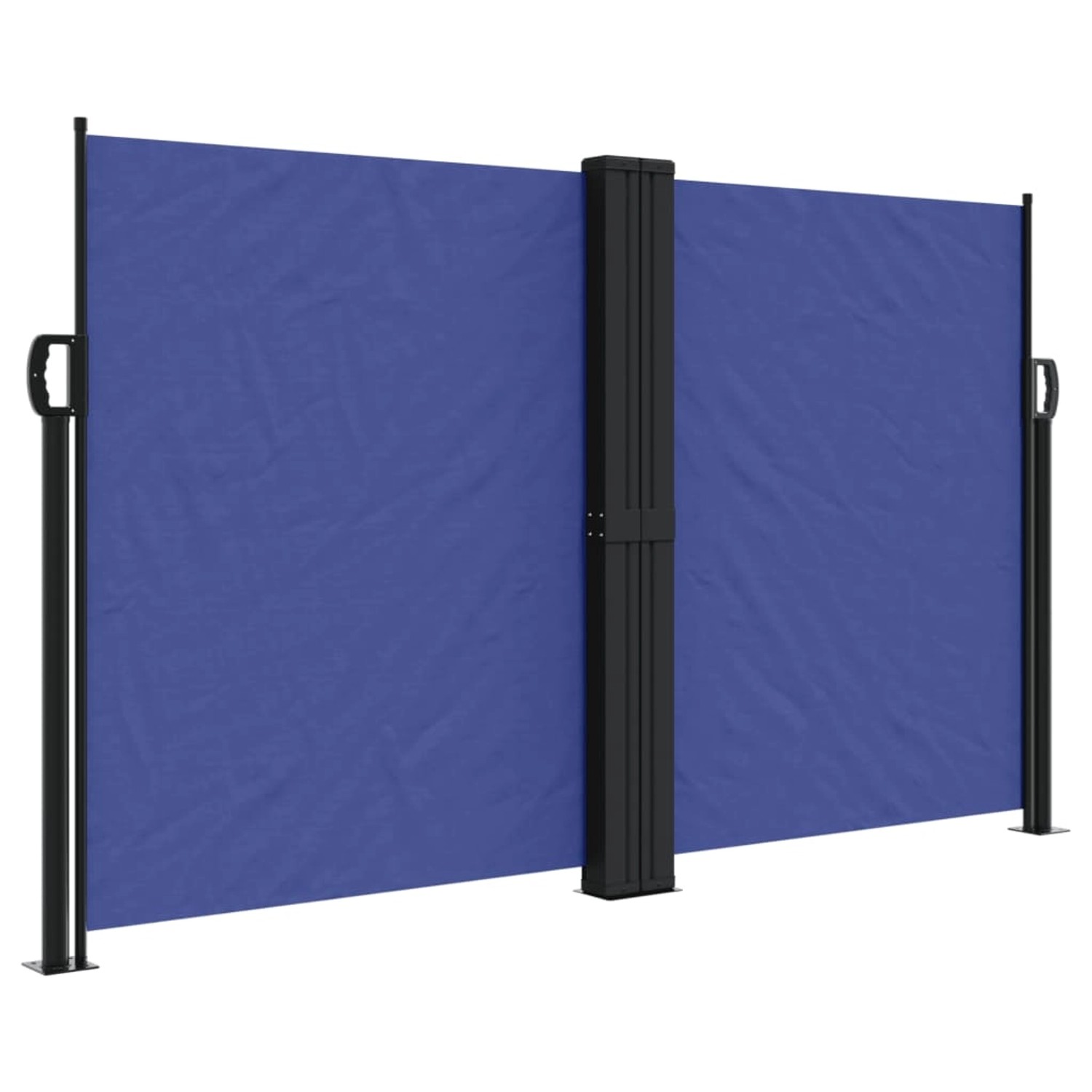 furnicato Seitenmarkise Ausziehbar Blau 140x1200 cm günstig online kaufen