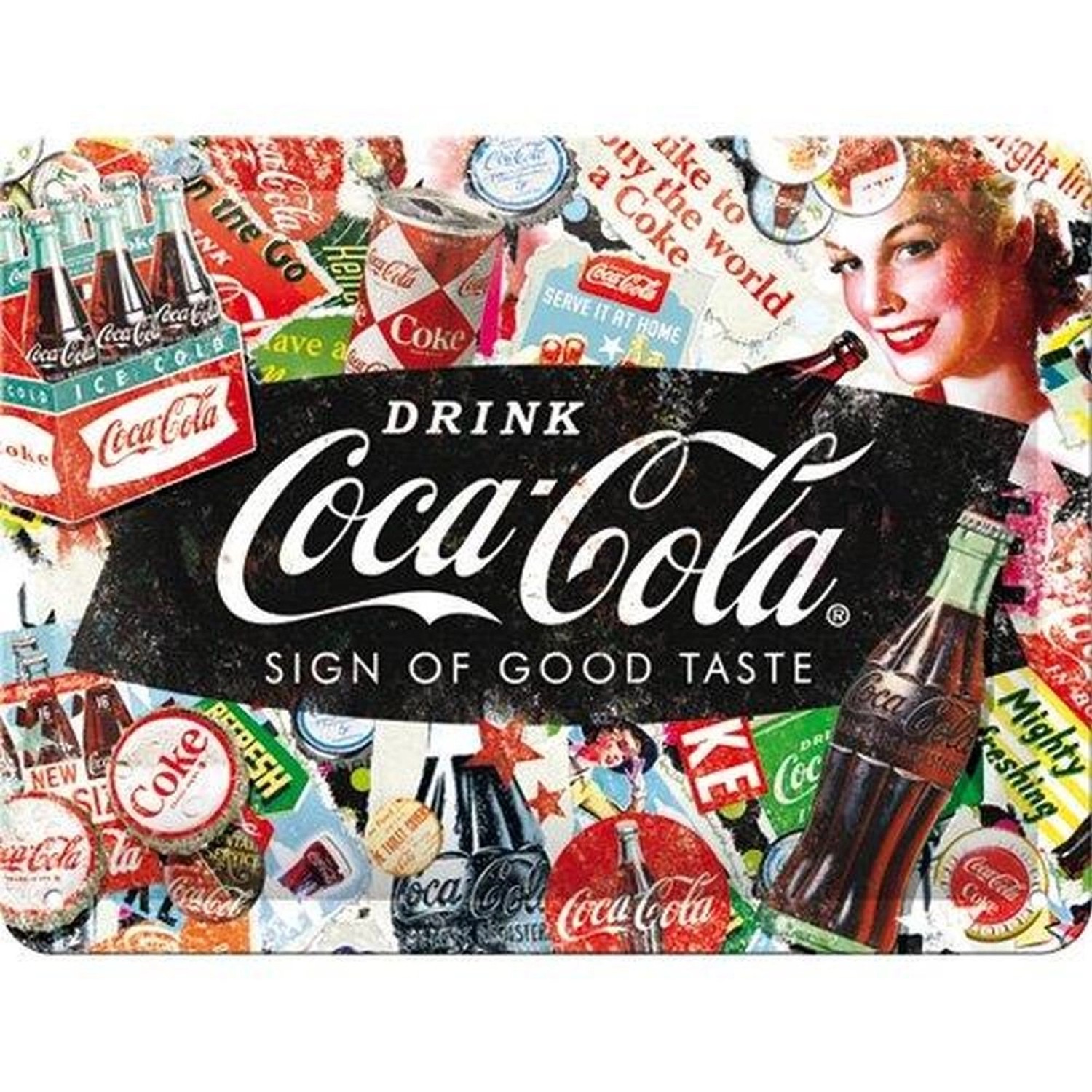 Nostalgic-Art Blechschild 15x20 cm - Coca-Cola - Coca-Cola Collage günstig online kaufen