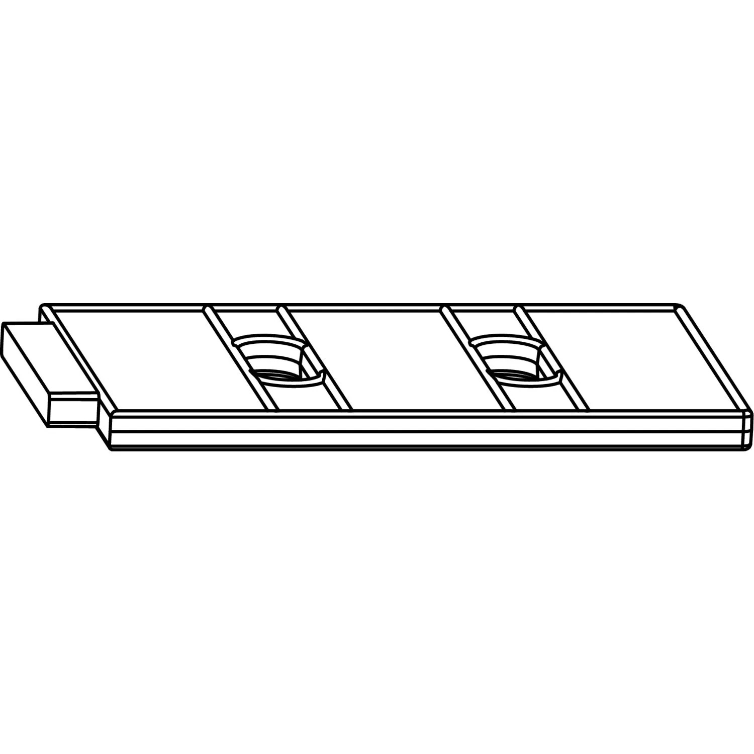 Maco Fiber-Therm Aufsatzdichtung für Dichtungsplatte 42mm Holz Silber