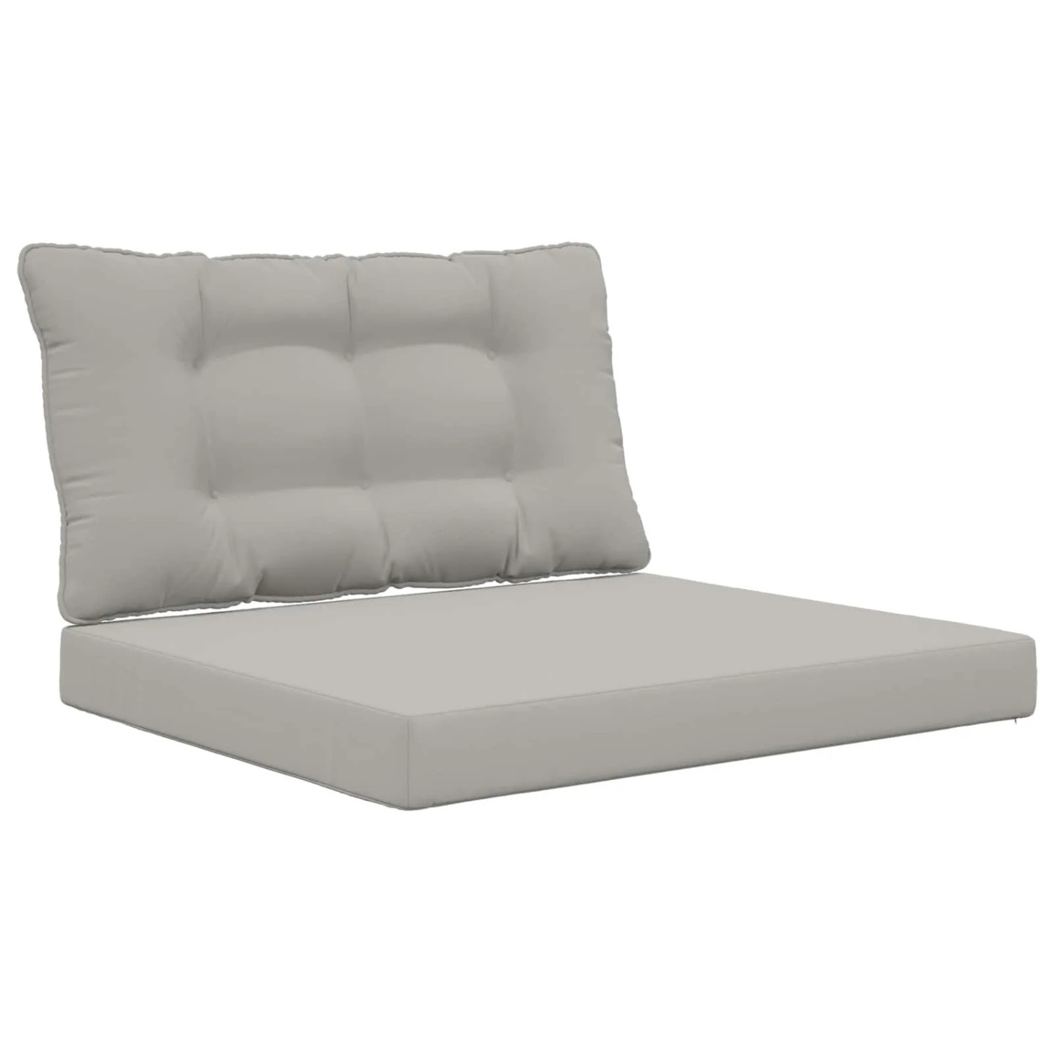 vidaXL Sofakissen für Draußen 2-Tlg Grau Polyester 900898