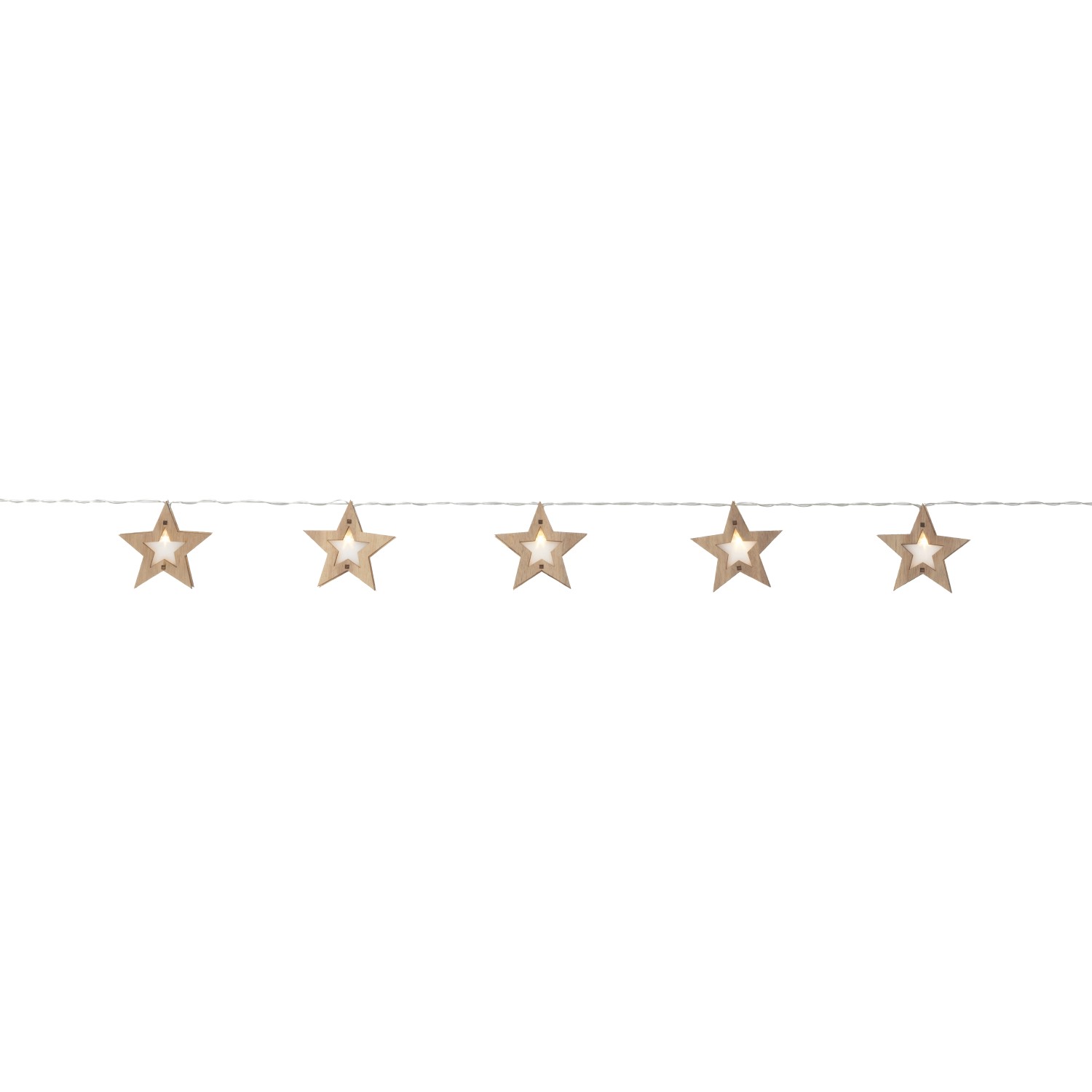 LED-Sternenlichterkette 10 LEDs Warmweiß 1,35 m