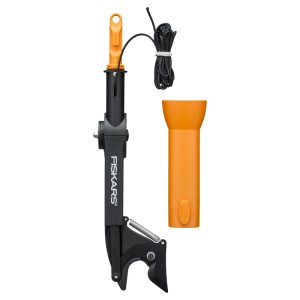 Fiskars Baumschere OneClick, orange-schwarz, für Kombisysteme. Amboss-Design für trockenes Holz.