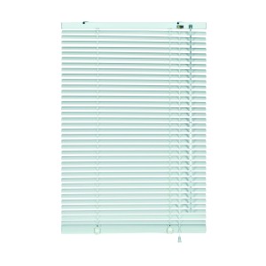 Weiße Gardinia Aluminium Jalousie, 110x175 cm, für Fenster und Sonnenschutz.