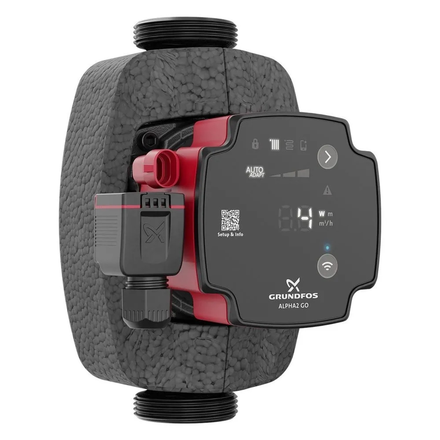 Grundfos Hocheffizienz Umwälzpumpe Alpha2 Go 25-60 180mm G 1 1/2 Zoll 6m Gusseisen 93074240