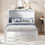 okwish Schrankbett 90x200cm mit Lattenrost Wandbett Schlafzimmer Weiß ohne Matratze_6