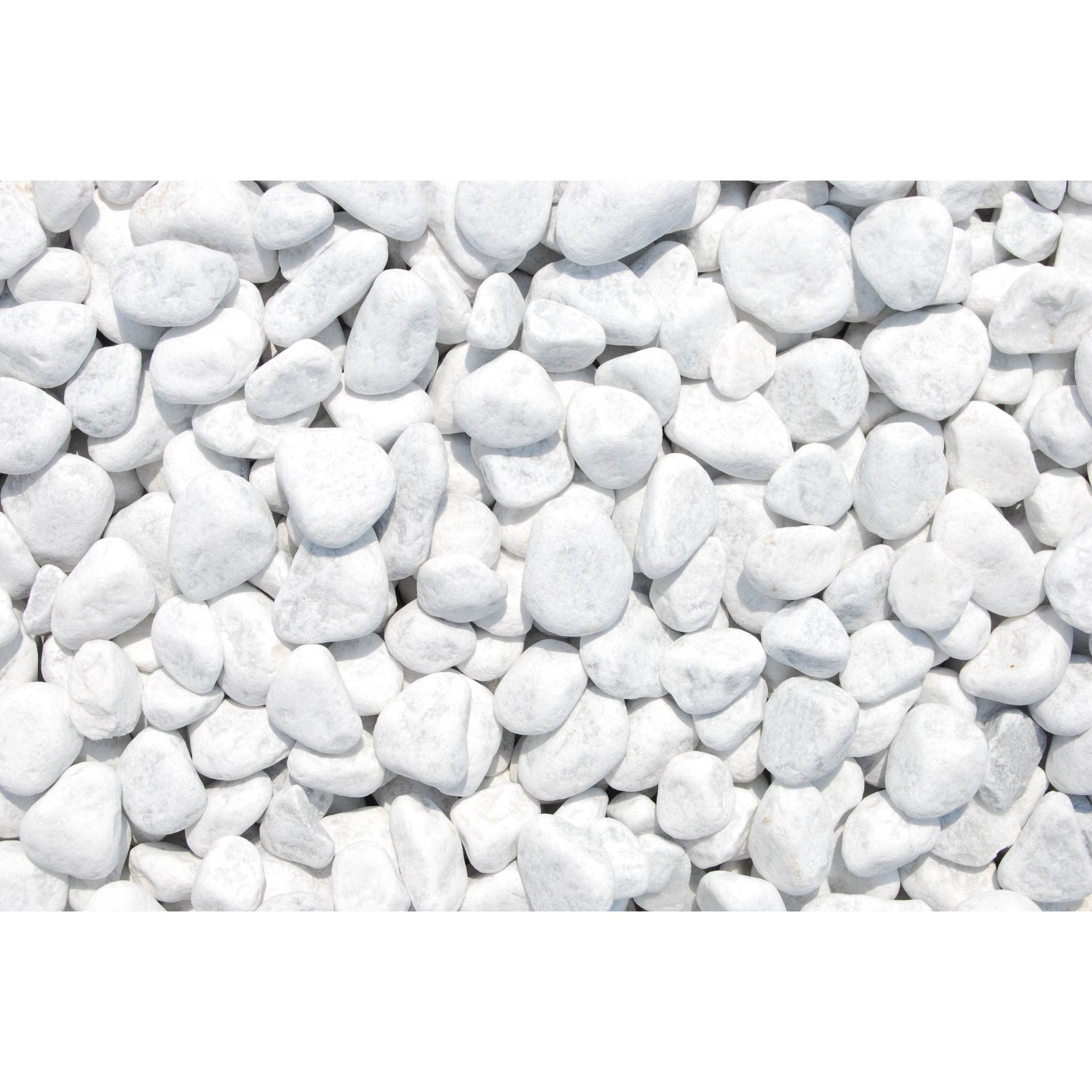 Marmorzierkiesel Carrara Weiß 25 - 40 mm 1000 kg Big-Bag