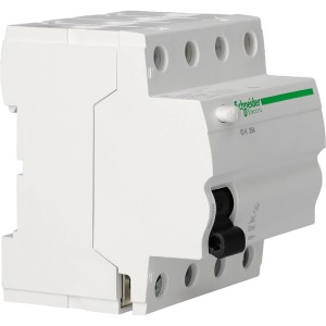 Schneider Electric Fehlerstromschutzschalter, 4-polig, 25A, für erhöhte Sicherheit.