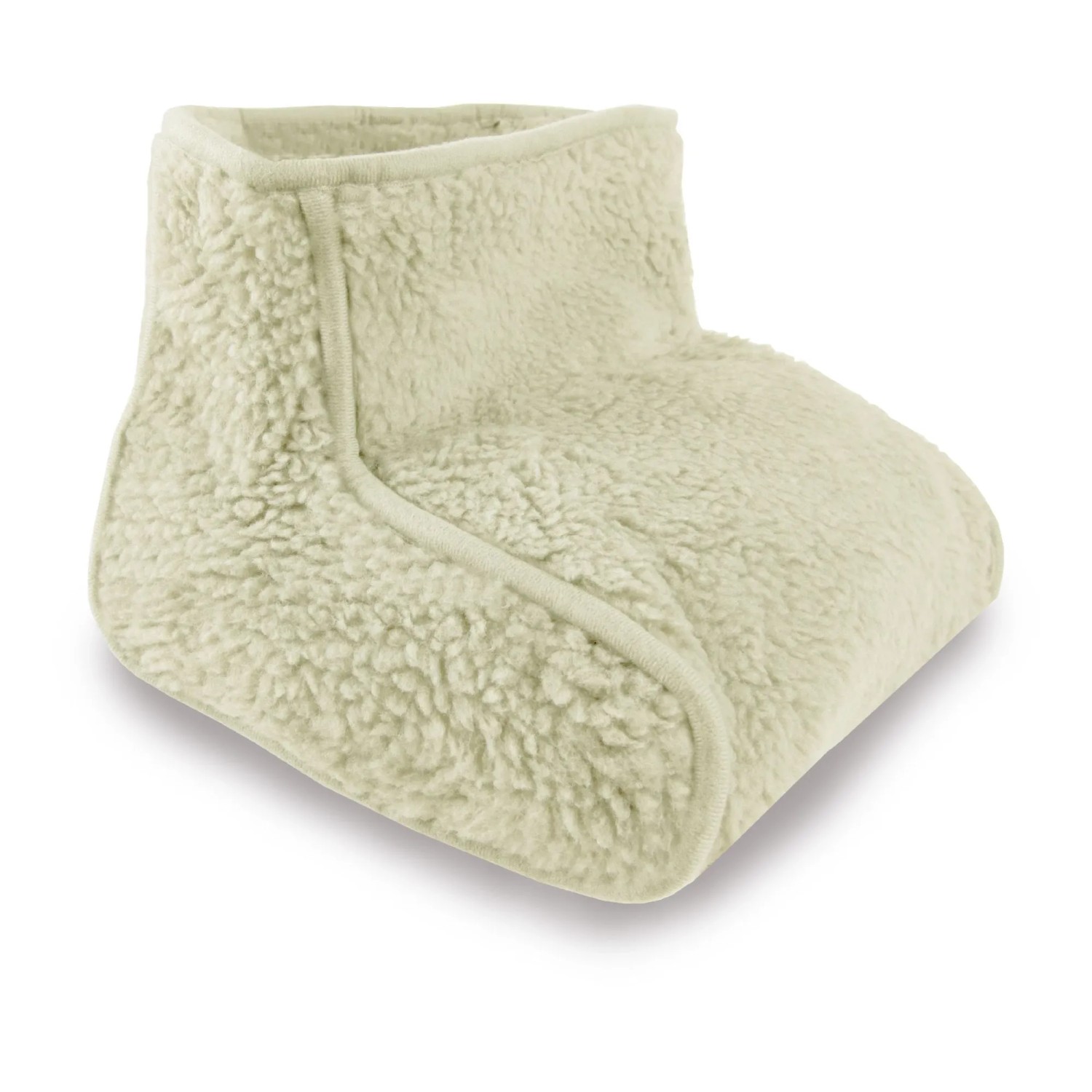 Bestlivings Fußwärmer ohne Strom Lammfloroptik Universalgröße Beige