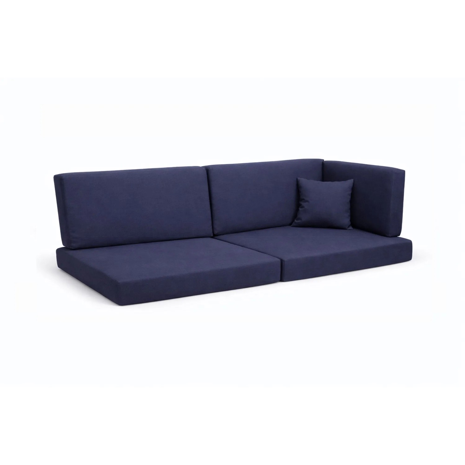 Setgarden Comfort Palettenkissen 6er Set Outdoor 120x60x10cm Sitzkissen + Rückenkissen 120x40x10cm 1tlg Marine