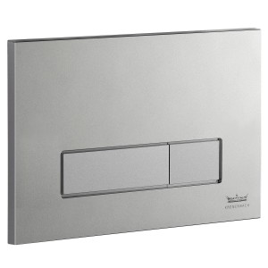 Kronenbach Betätigungsplatte Plantec 2.0 Cube 80, Chrom Matt, für WC Spülkasten.