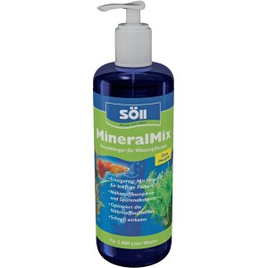 Söll Mineral Mix 500ml: Flüssigdünger für Wasserpflanzen im Aquarium, mit Dosierpumpe.