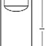 Technische Zeichnung Osram LED Leuchtmittel G4, Maße: 3,3 x 1,2 cm.