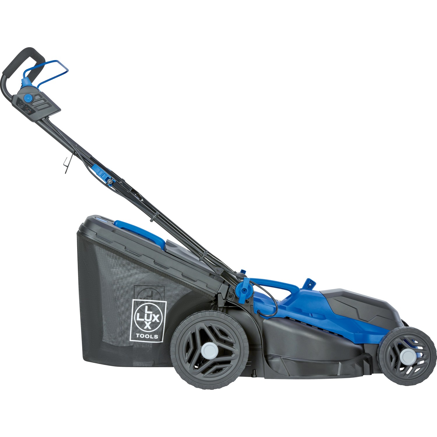 LUX-TOOLS Elektro-Rasenmäher E-RM-1800/43, 1800 Watt, Schnittbreite 43 cm, mit Fangkorb.