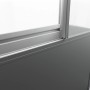Detailansicht des Biohort Gewächshauses Florentina Maxi in Quarzgrau-Metallic.
