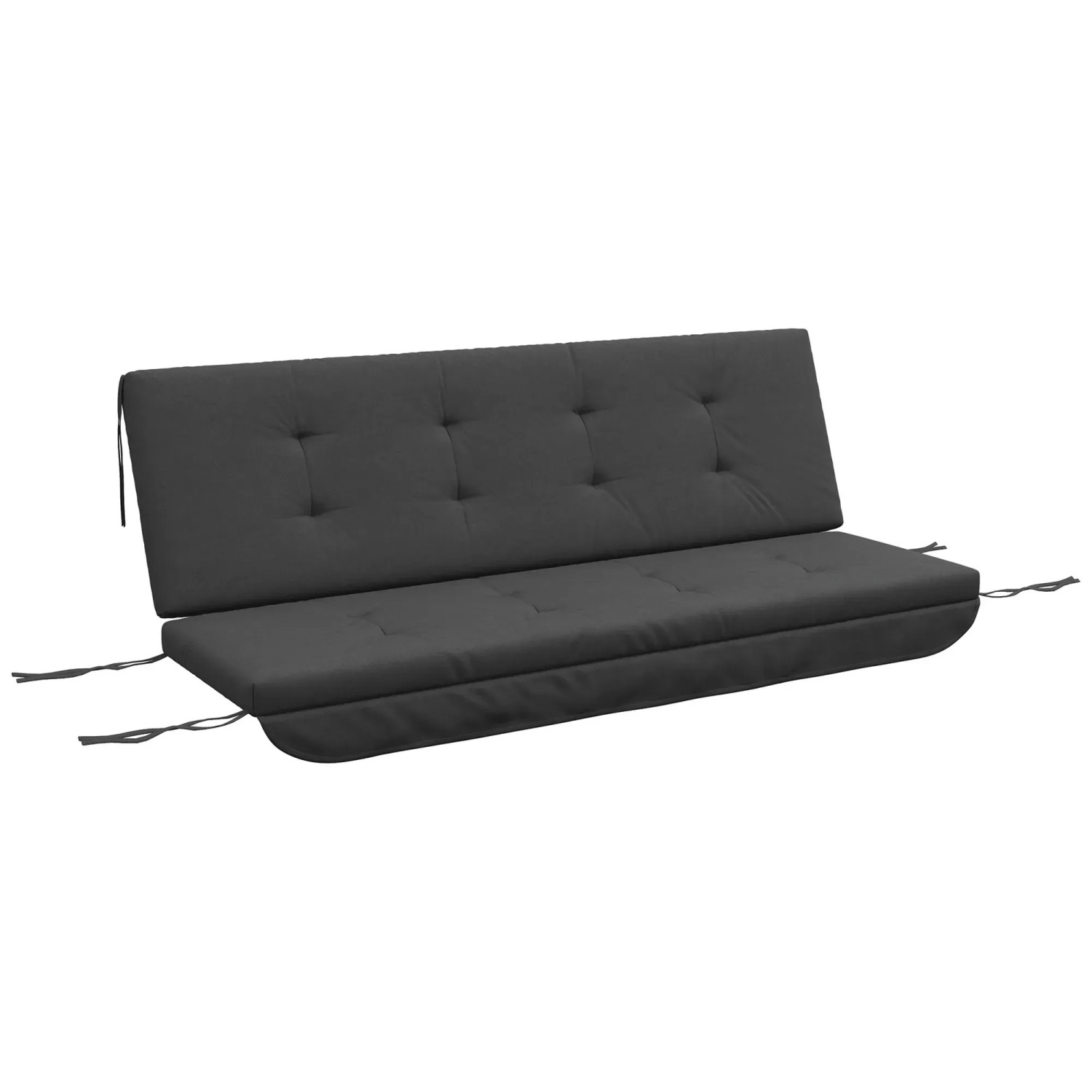 Outsunny Sitzkissen für Draußen Polyester Dunkelgrau 170L x 100B x 8H cm günstig online kaufen