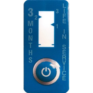 Timer für OBI Flauschfettfilter, blau, zur Anzeige des Filterwechselzeitpunkts.