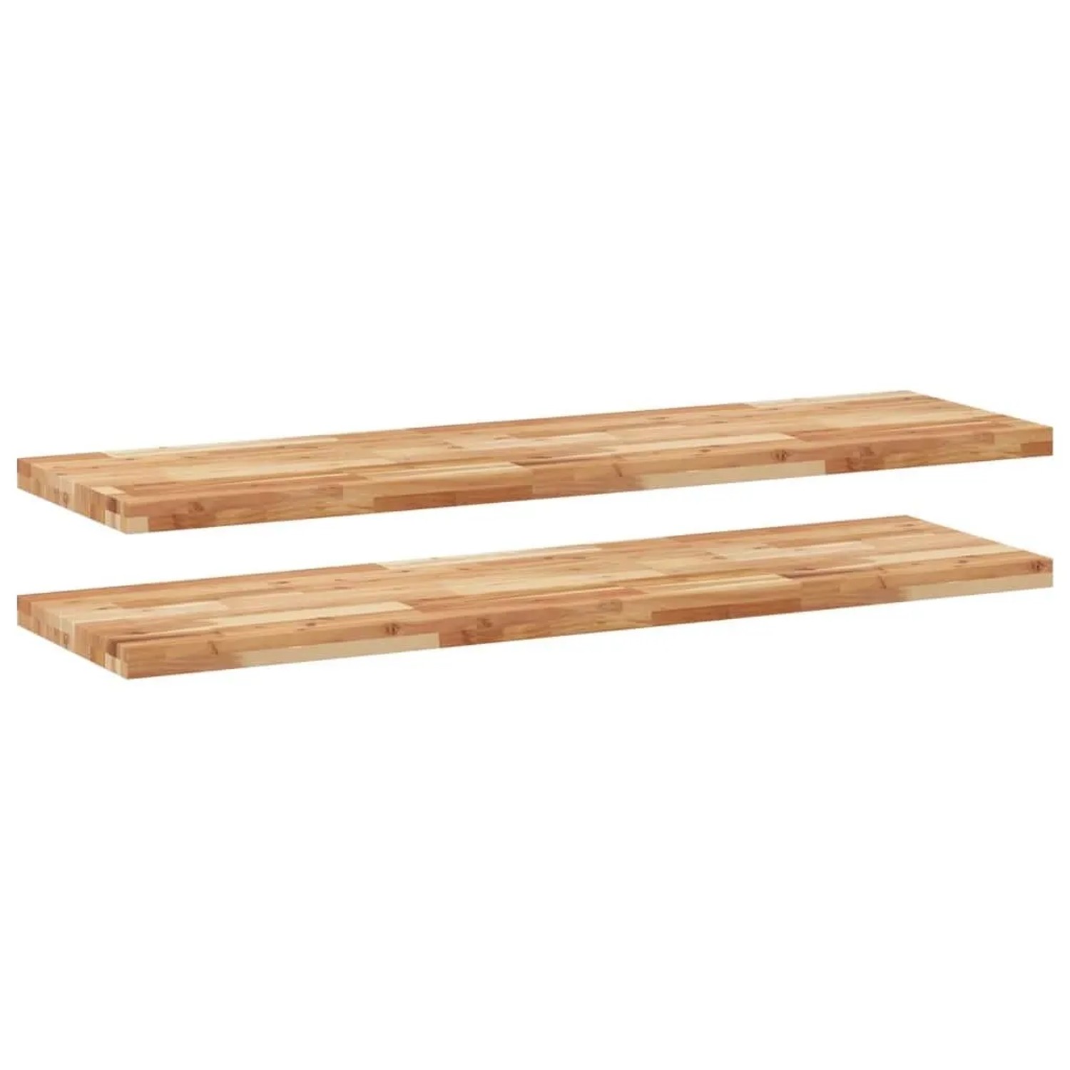vidaXL Schweberegale 2 Stk 140x40x4 cm Massivholz Akazie Ölbehandelt 3279648