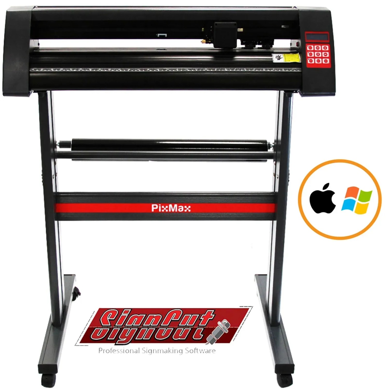 PixMax 720mm Schneideplotter mit Ständer, kompatibel mit Windows & Mac.