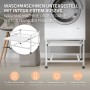ML-Design Waschmaschinen-Untergestell, weiß, mit ausziehbarer Ablage. Erhöht die Maschine, rückenschonend.