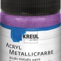 Kreul Acryl Metallic Farbe Flieder, 50ml. Metallisch schimmernde Acrylfarbe für kreative Projekte.