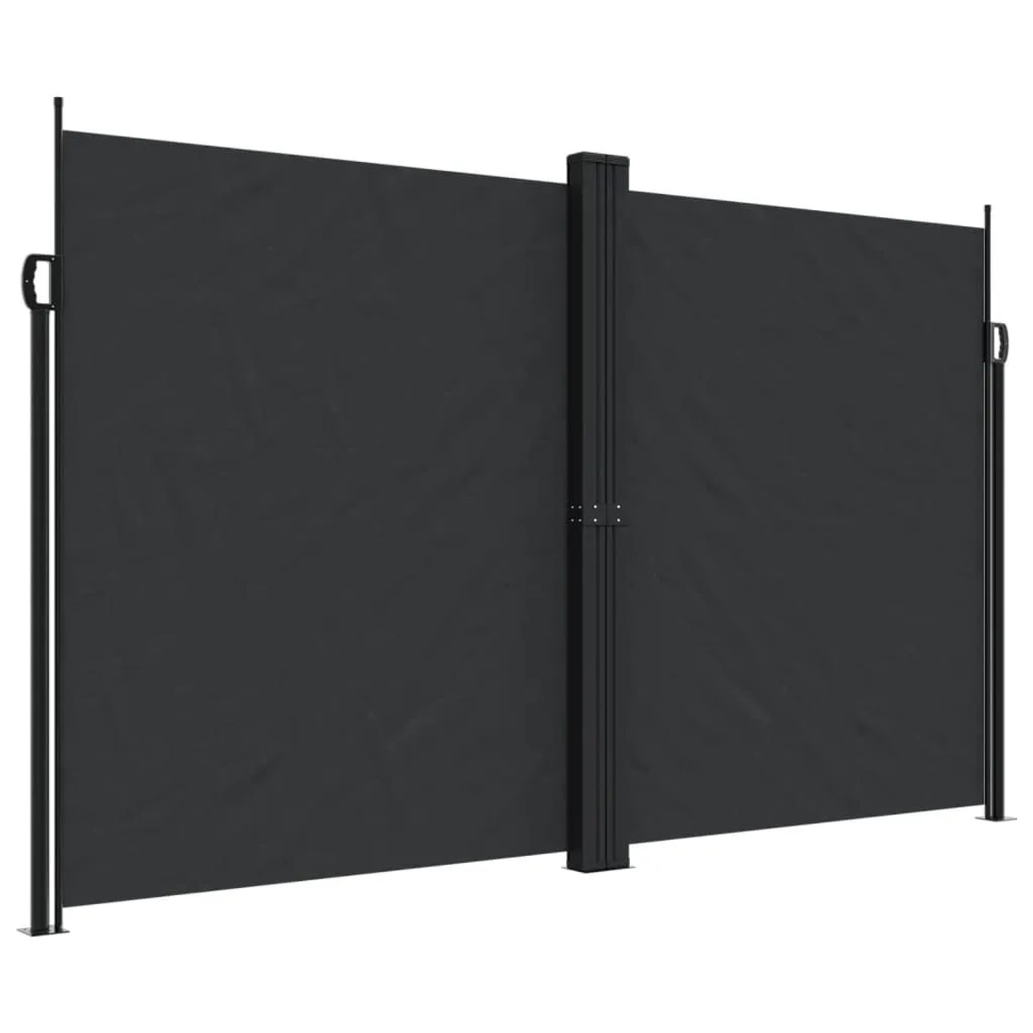 vidaXL Seitenmarkise Ausziehbar Schwarz 200x600 cm 4004654