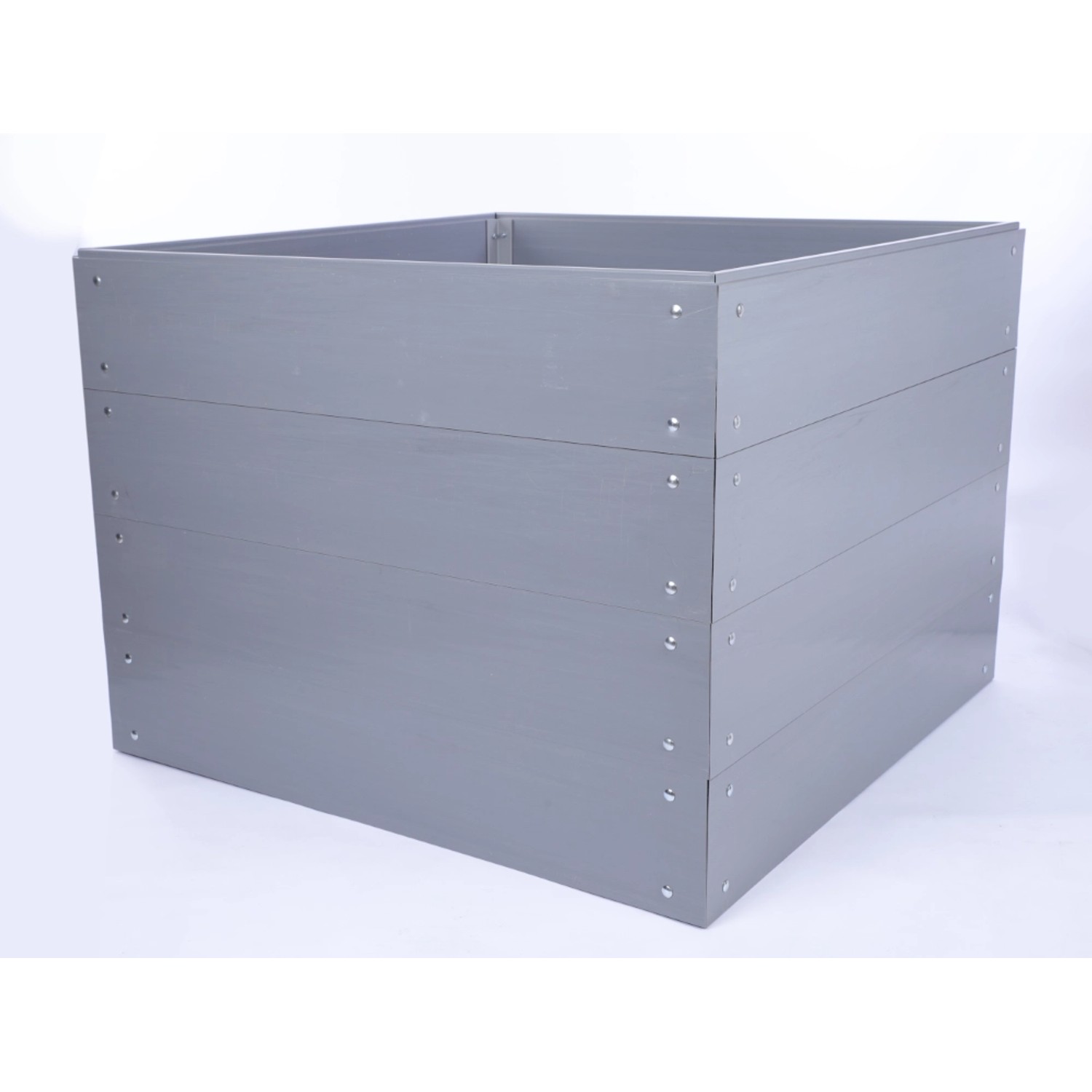 PROREGAL Hochbeete Growline Plast HxBxT 81x80x80cm 4 Ebenen Grau günstig online kaufen