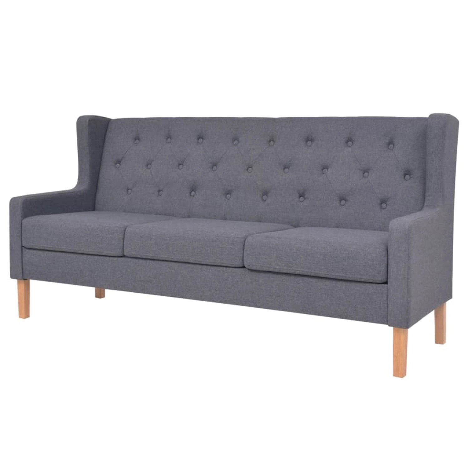 Sofa-set 2-tlg. Stoff Grau günstig online kaufen