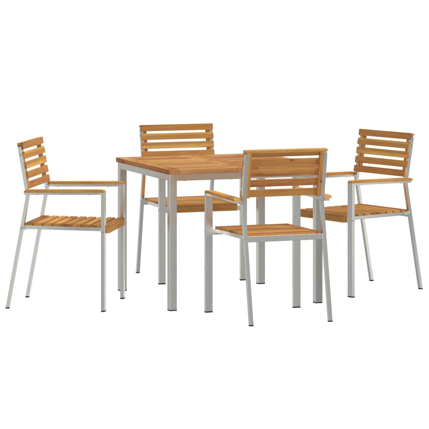 vidaXL 5-Teiliges Garten-Essset aus Massivem Akazienholz 3334774 günstig online kaufen