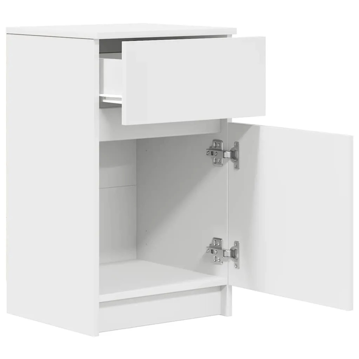 vidaXL Nachttisch Weiß 39x35x65 cm Holzwerkstoff 861319_5