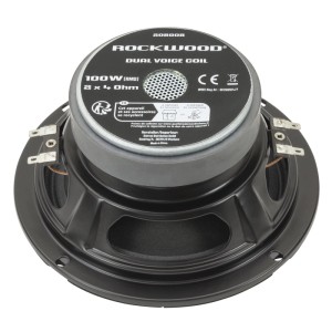 Rockwood Subwoofer, 165 mm, mit Doppelschwingspule für kraftvollen Bass im Auto oder Soundsystem.
