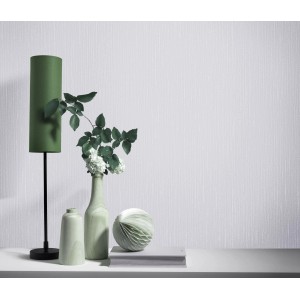 Graue Erismann Vliestapete ELLE Decoration 2 Uni mit feiner Struktur.