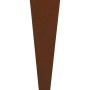 Rostfarbener Kräuterstecker Rosmarin, 15 cm, aus Metall zur Kennzeichnung im Kräutergarten.