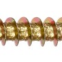 Gelb verzinkte Spanplattenschraube 5x25 mm mit Halbrundkopf und PZ-Antrieb.