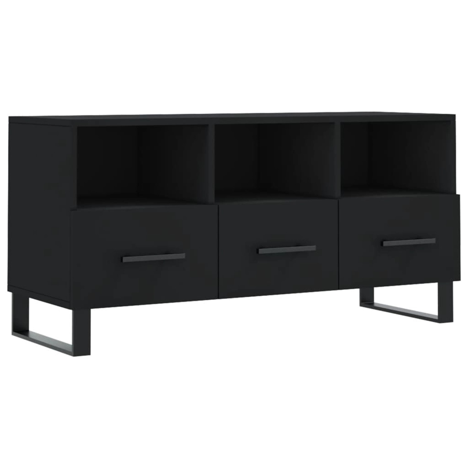 VidaXL TV-Schrank Schwarz 102x36x50 cm Holzwerkstoff  Modell 3 günstig online kaufen