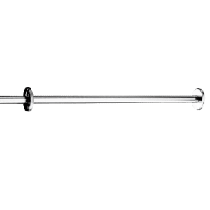 Delabie gerade Duschvorhangstange Edelstahl Ø20 mm, 2000 mm zuschneidbar