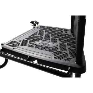Salta Plattform für Trampolin, Höhe 95-105 cm, mit Antirutsch-Profil für sicheren Aufstieg.