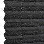 Schwarzes Gardinia Plissee Concept Tageslicht, 40x130 cm, Detailansicht.