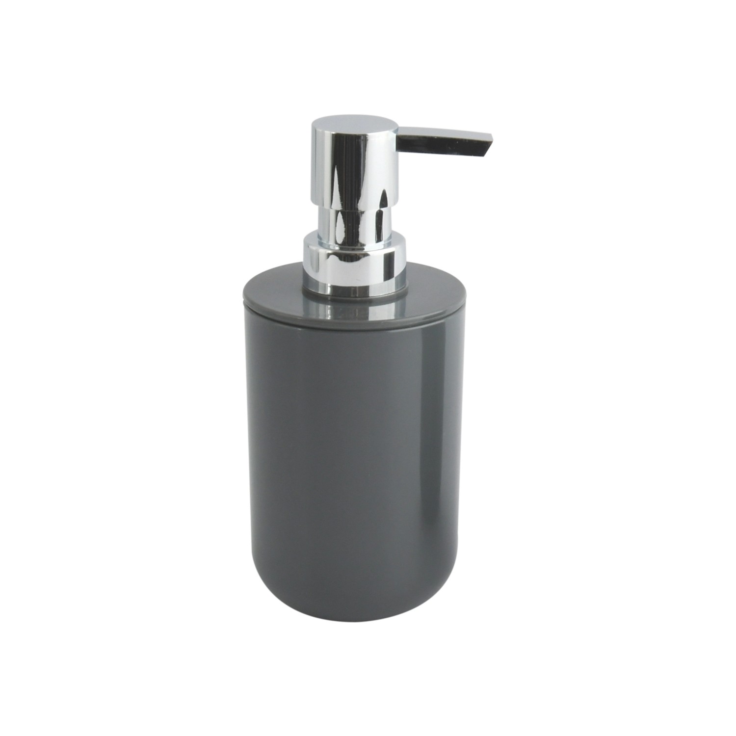 MSV Seifenspender Inagua Polystyrol Ø 7,2 cm x 16 cm Dunkelgrau günstig online kaufen
