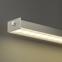 Moderne LED-Pendelleuchte Vitan TW von Fischer & Honsel in Nickel, dimmbar und mit einstellbarer Lichtfarbe.